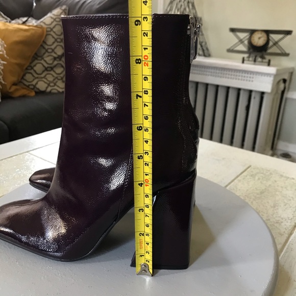 Zara Trafaluc patent finished block heel boots - Picture 14 of 17